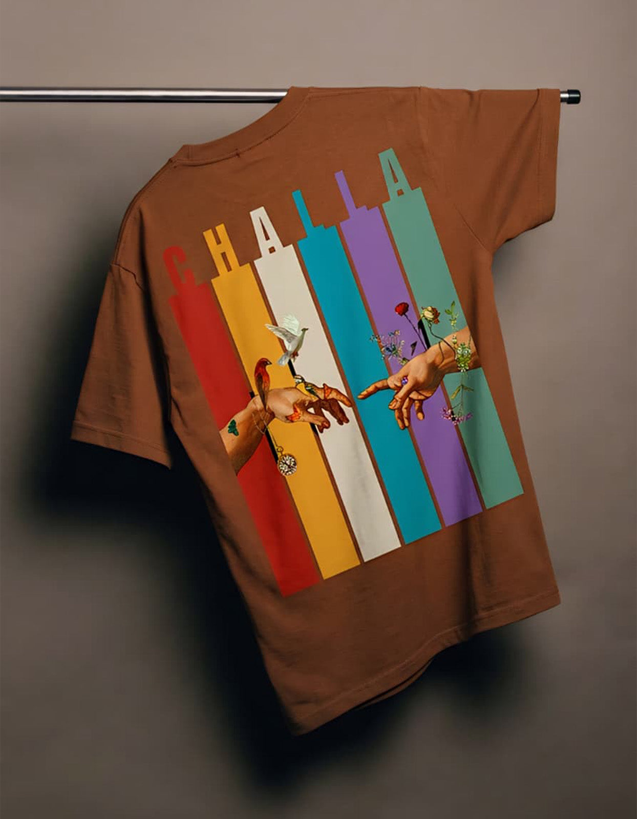 The World is In Your Hands T-Shirt Brown