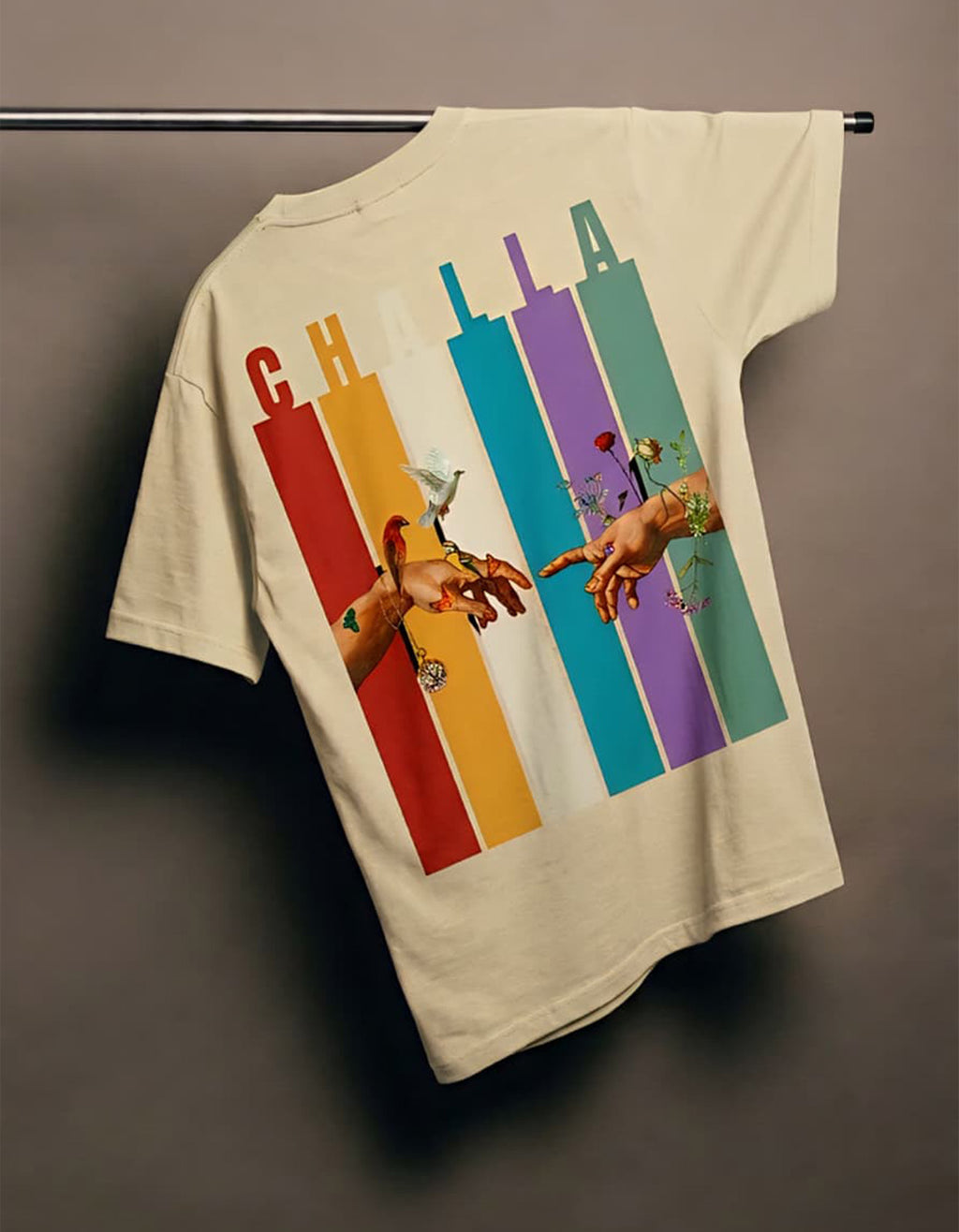 The World is In Your Hands T-Shirt Baige