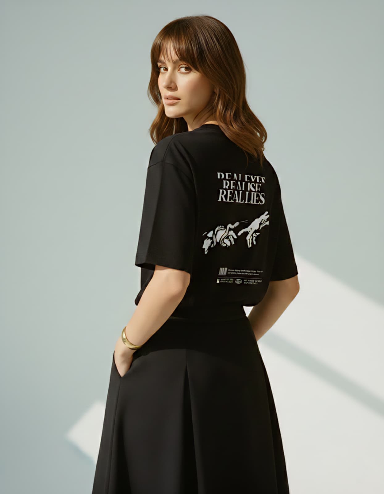 The Real Eyes Graphic T-Shirt Black