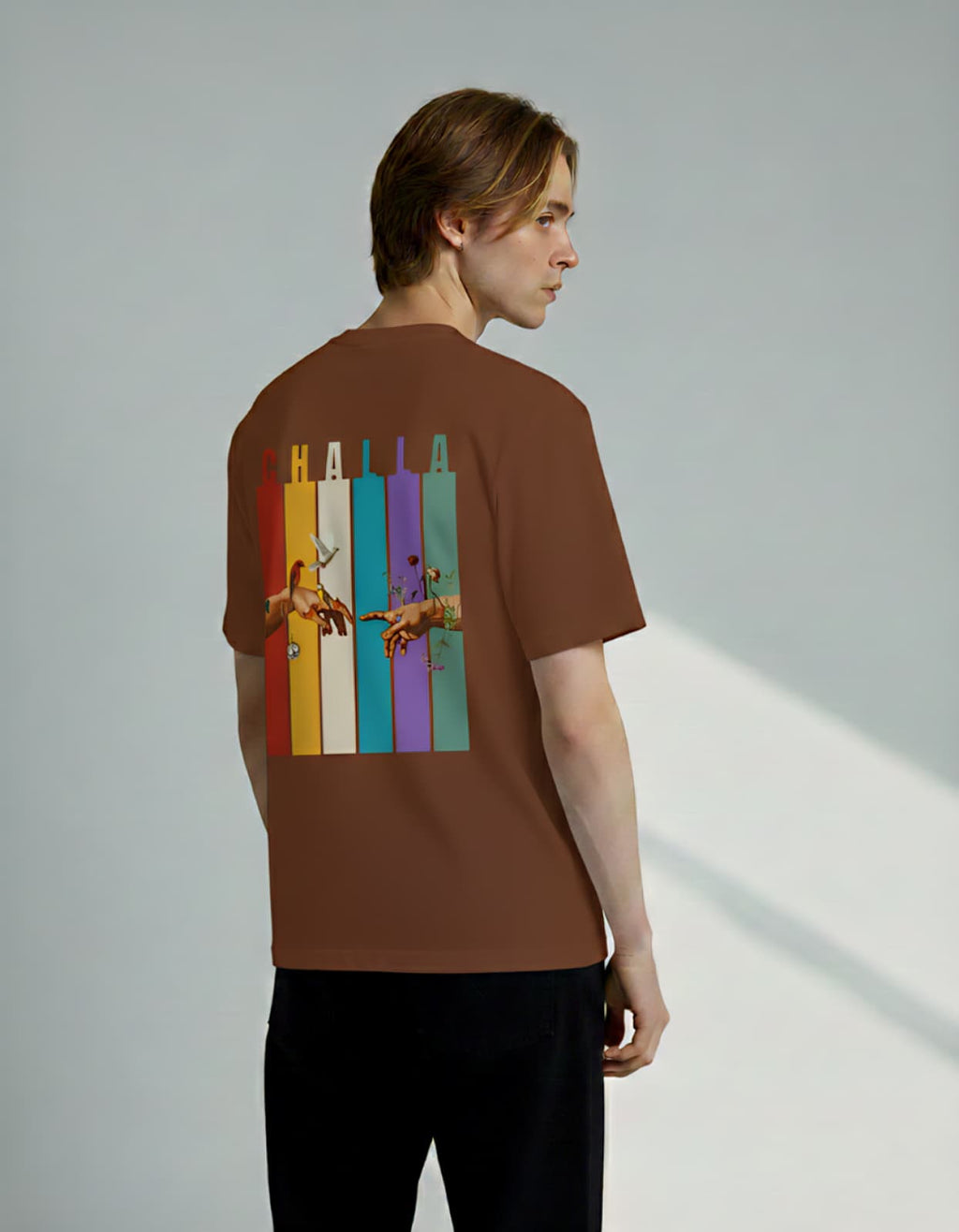 The World is In Your Hands T-Shirt Brown