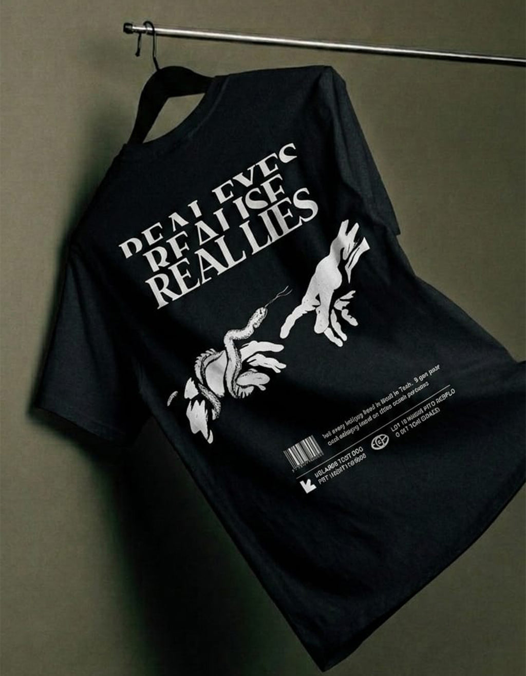 The Real Eyes Graphic T-Shirt Black